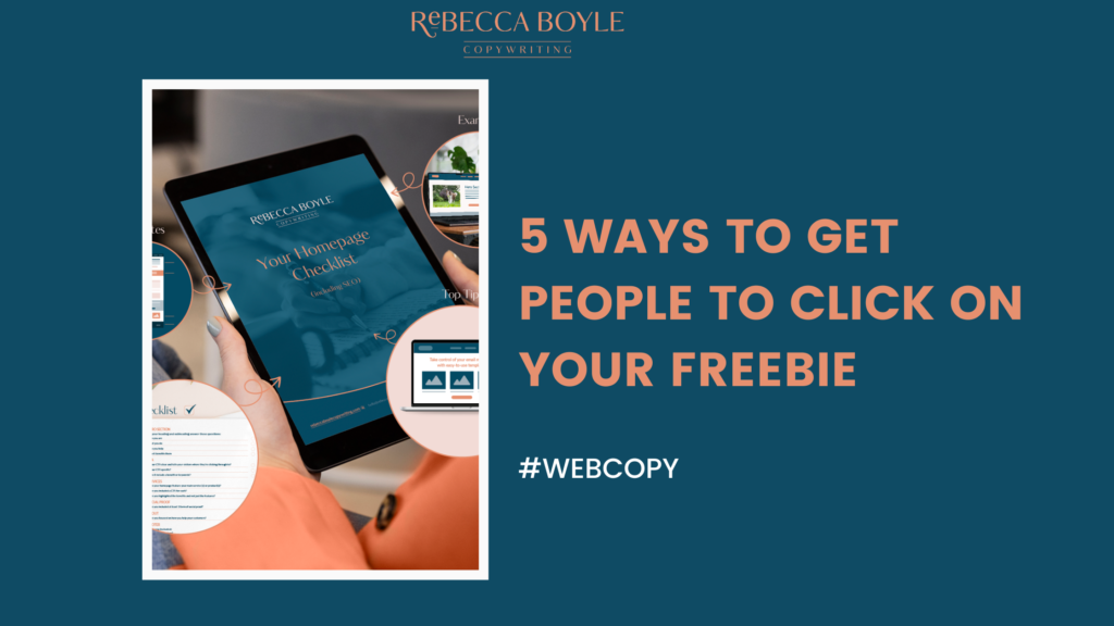 5 ways to get people to click on your freebie